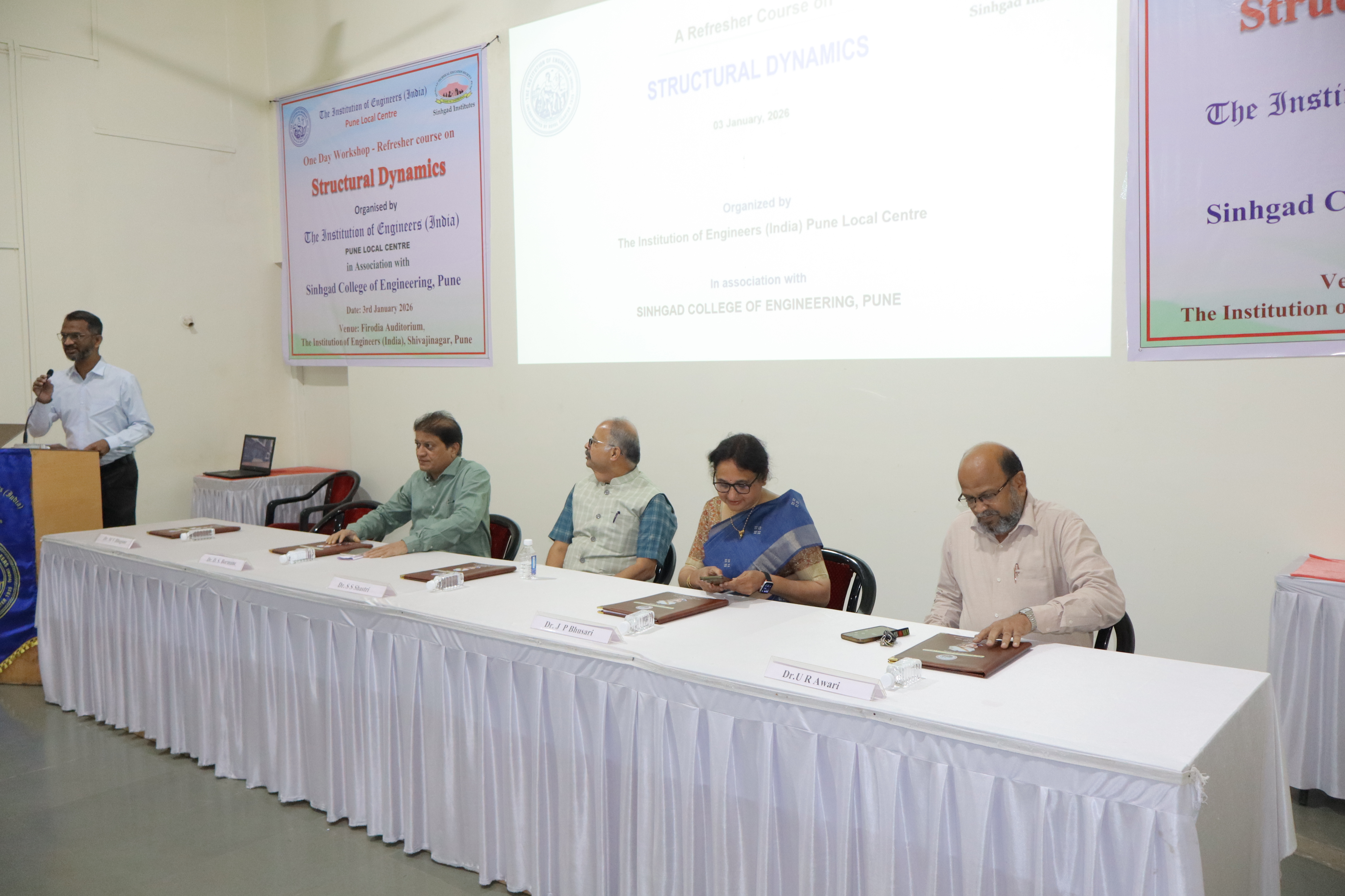 Workshop On Structural Dynamics 3rd Jan 2026